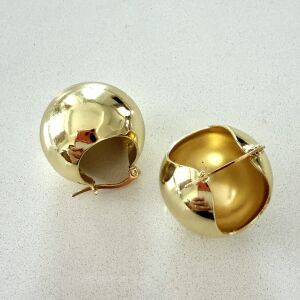 Altın Kaplama Top Küpe Gold 2,5cm