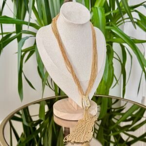 Çoklu Zincirli Kravat Model Kolye