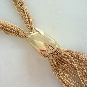 Çoklu Zincirli Kravat Model Kolye