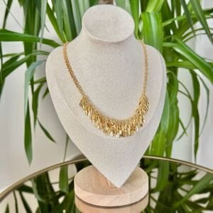 Altın Kaplama Pullu Kolye