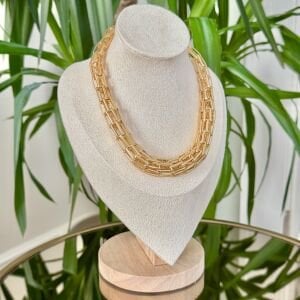 Altın Kaplama Kafes Formda Kolye