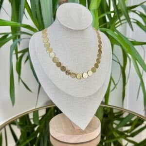 Altın Kaplama Daire Kolye