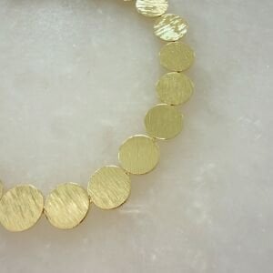 Altın Kaplama Daire Form Bileklik