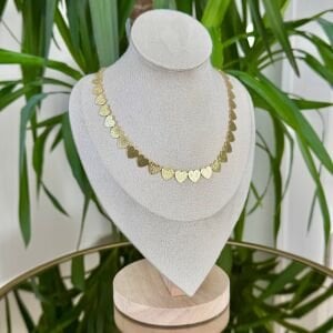 Altın Kaplama Kalp Form Kolye