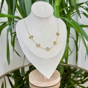 Özel Seri Gold Yonca Kolye