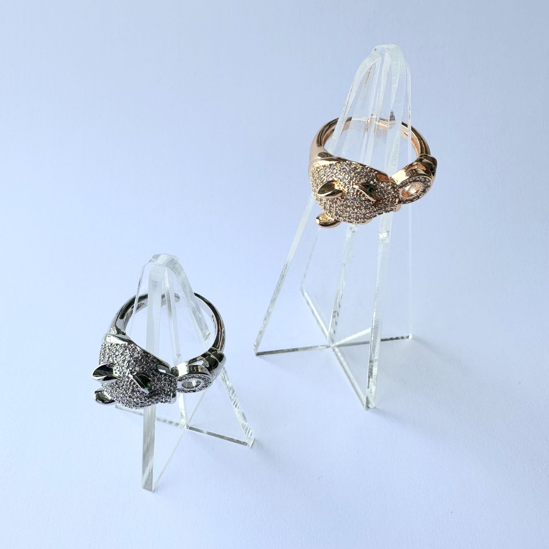 Kaplan Figürlü Ayarlanabilir Özel Seri Yüzük