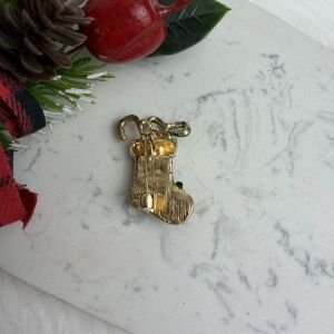 Yeşil Boncuklu Yeniyıl Çorabı