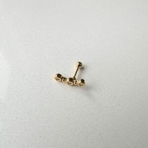 3 Sıra Taşlı Tragus Küpe