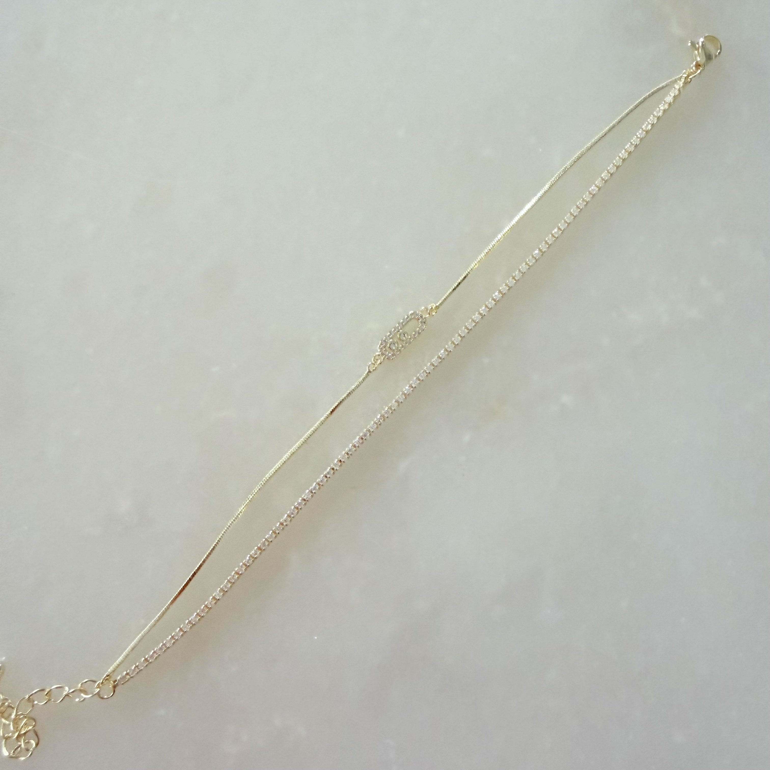 Altın Kaplama Marka Model SuYolu Çift Sıra Bileklik