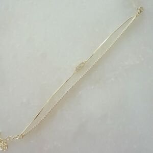 Altın Kaplama Marka Model SuYolu Çift Sıra Bileklik