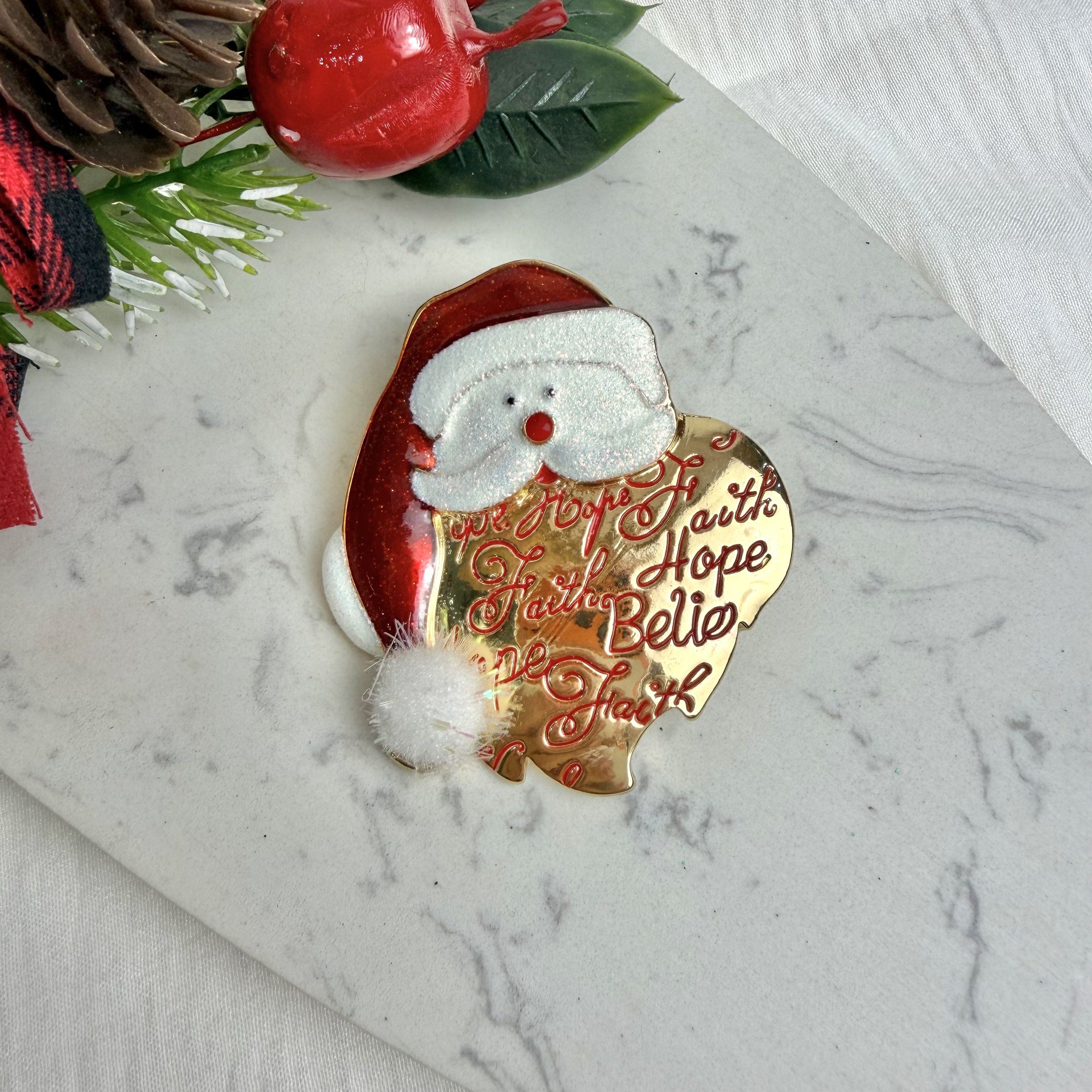 Noel Baba Yeniyıl Broş