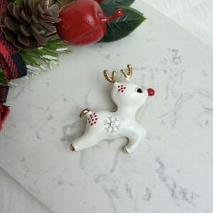 Zıplayan Yavru Geyik Broş