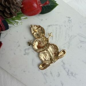 Simli Sevimli Kardan Adam Broş