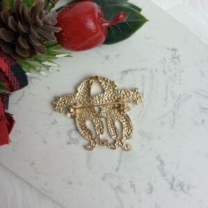 Yeniyıl Kutlayan Elf Kardeşler Broş