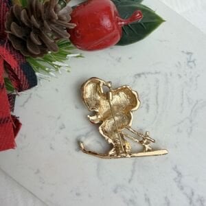 Kayak Yapan Noel Baba Broş