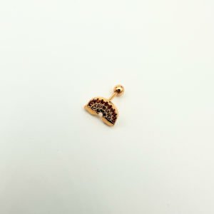 Özel Seri Renkli Taşlı Gökkuşağı Tragus Küpe