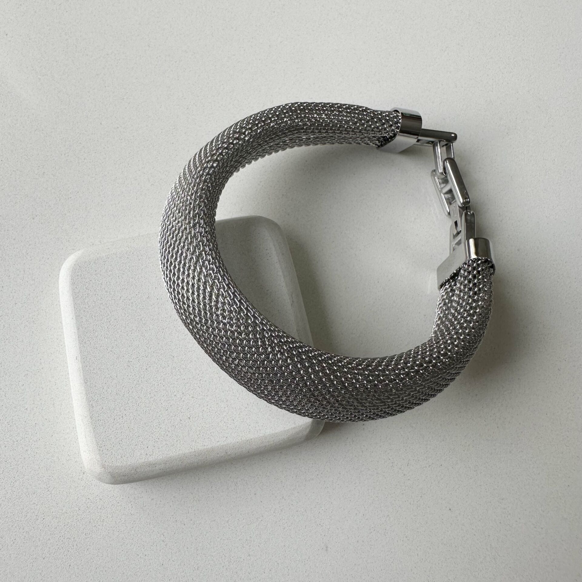 Çelik Hasır Bileklik -silver-