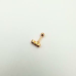 Özel Seri 3 Sıra Taşlı Tragus Küpe