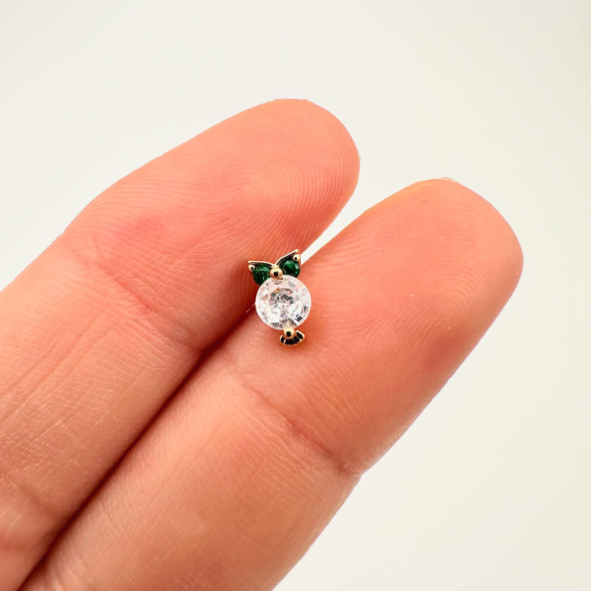 Özel Seri Taşlı Baykuş Tragus Küpe