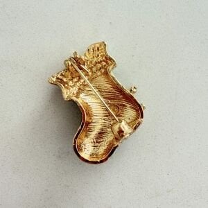 Yeniyıl Yeşil Çorap Broş