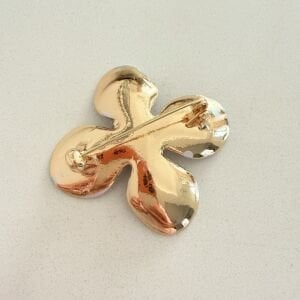 Mavi Sedefli Çiçek Broş